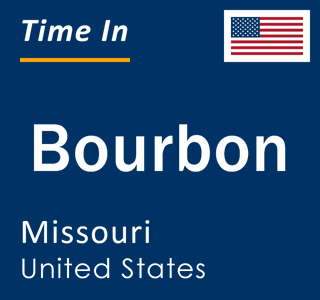 Current local time in Bourbon, Missouri, United States