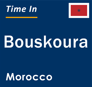 Current local time in Bouskoura, Morocco