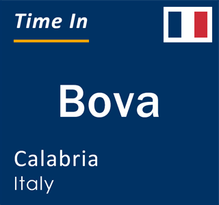 Current local time in Bova, Calabria, Italy