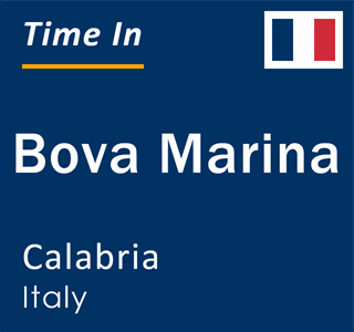 Current local time in Bova Marina, Calabria, Italy