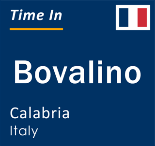 Current time in Bovalino, Calabria, Italy