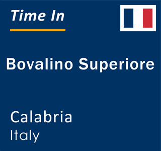 Current time in Bovalino Superiore, Calabria, Italy