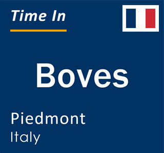 Current local time in Boves, Piedmont, Italy