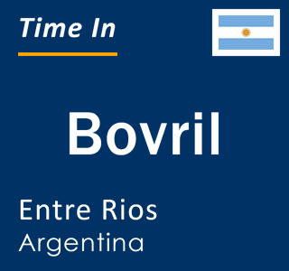Current local time in Bovril, Entre Rios, Argentina