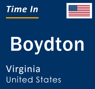 Current local time in Boydton, Virginia, United States