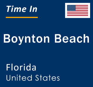 Current local time in Boynton Beach, Florida, United States
