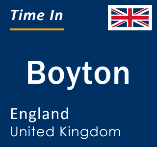 Current local time in Boyton, England, United Kingdom