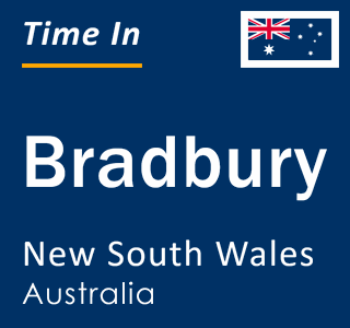 Current local time in Bradbury, New South Wales, Australia