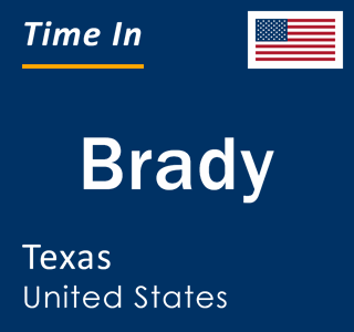 Current local time in Brady, Texas, United States