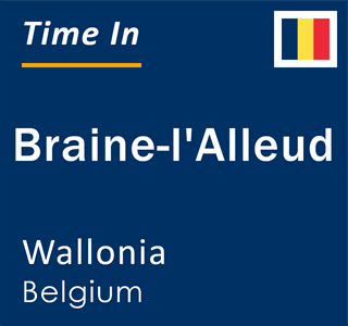 Current time in Braine-l'Alleud, Wallonia, Belgium