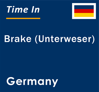 Current local time in Brake (Unterweser), Germany