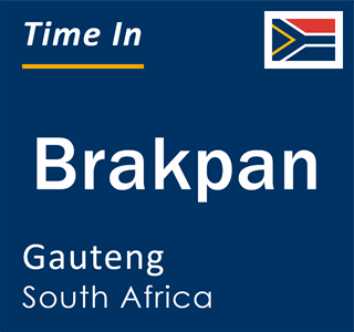 Current time in Brakpan, Gauteng, South Africa