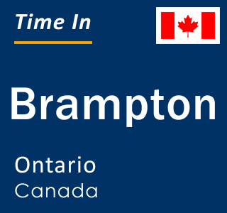 Current local time in Brampton, Ontario, Canada