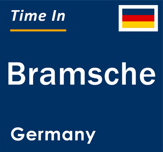 Current local time in Bramsche, Germany