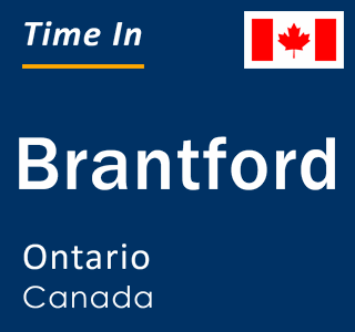 Current local time in Brantford, Ontario, Canada