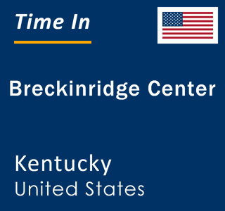 Current local time in Breckinridge Center, Kentucky, United States