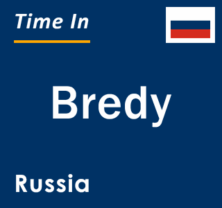 Current local time in Bredy, Russia