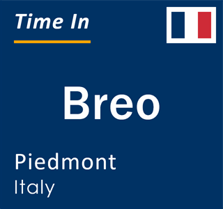 Current local time in Breo, Piedmont, Italy