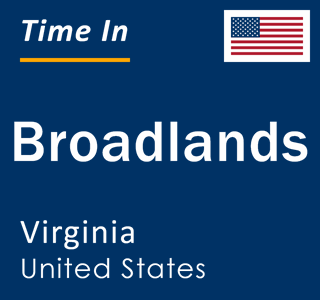 Current local time in Broadlands, Virginia, United States