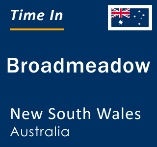 Current local time in Broadmeadow, New South Wales, Australia