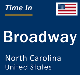 Current local time in Broadway, North Carolina, United States