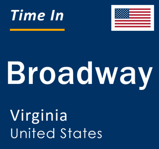 Current local time in Broadway, Virginia, United States