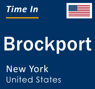 Current local time in Brockport, New York, United States