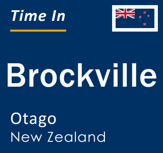 Current local time in Brockville, Otago, New Zealand