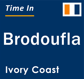 Current local time in Brodoufla, Ivory Coast