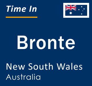 Current local time in Bronte, New South Wales, Australia
