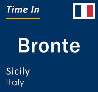 Current local time in Bronte, Sicily, Italy