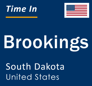 Current local time in Brookings, South Dakota, United States