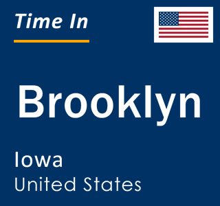 Current local time in Brooklyn, Iowa, United States