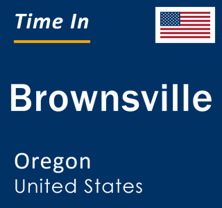 Current local time in Brownsville, Oregon, United States