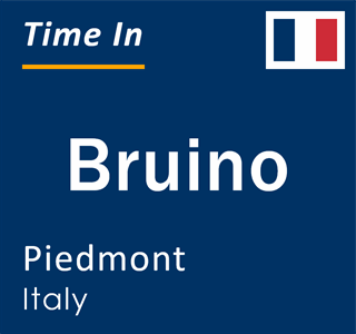 Current local time in Bruino, Piedmont, Italy