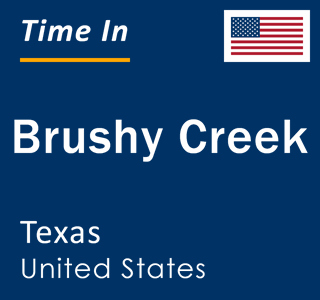 Current local time in Brushy Creek, Texas, United States