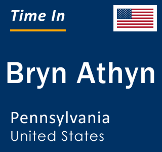 Current local time in Bryn Athyn, Pennsylvania, United States