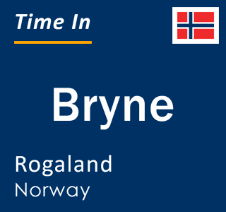 Current local time in Bryne, Rogaland, Norway