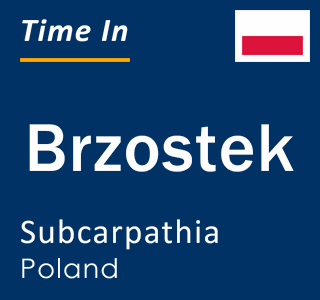 Current local time in Brzostek, Subcarpathia, Poland