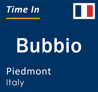 Current local time in Bubbio, Piedmont, Italy