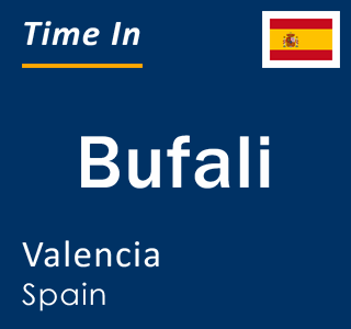 Current local time in Bufali, Valencia, Spain