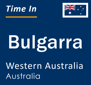 Current local time in Bulgarra, Western Australia, Australia