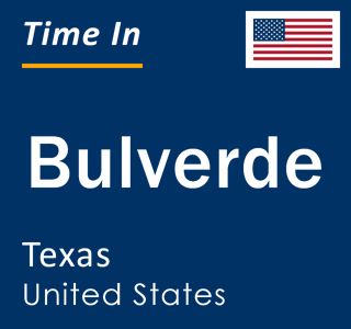 Current local time in Bulverde, Texas, United States