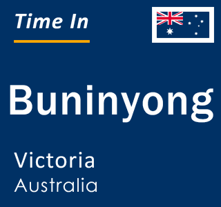 Current local time in Buninyong, Victoria, Australia