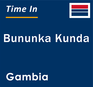 Current local time in Bununka Kunda, Gambia