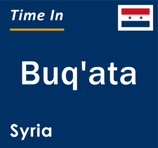 Current local time in Buq'ata, Syria
