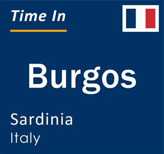 Current local time in Burgos, Sardinia, Italy