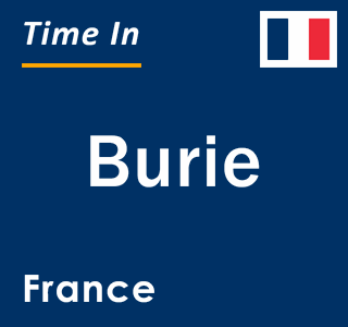 Current local time in Burie, France