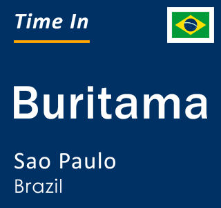 Current local time in Buritama, Sao Paulo, Brazil