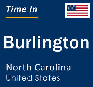Current time in Burlington, North Carolina, United States